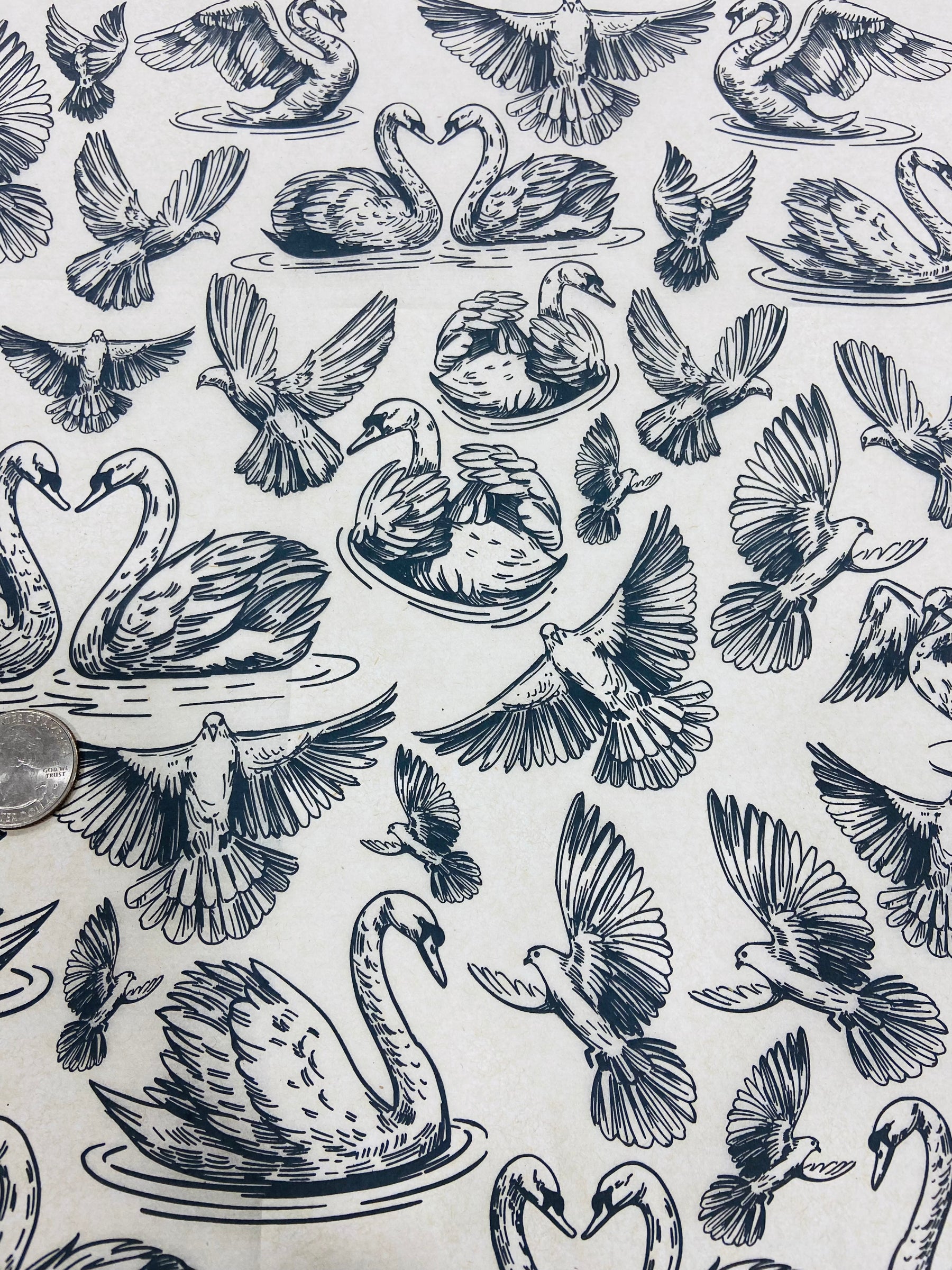 Love Birds - Underglaze Transfer Sheet