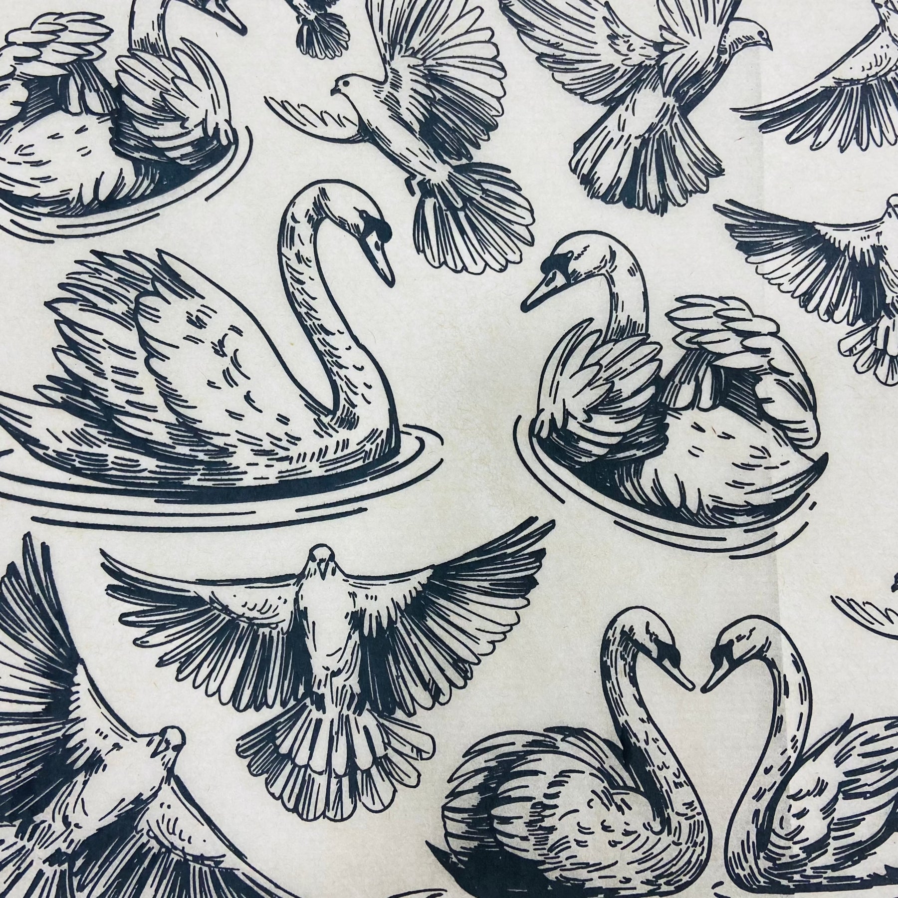 Love Birds - Underglaze Transfer Sheet
