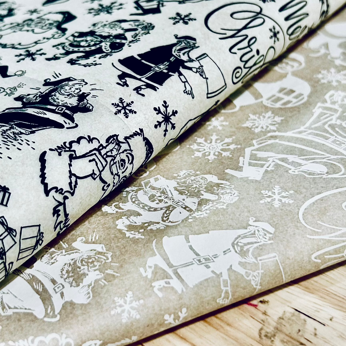 Vintage Santa - Underglaze Transfer Sheet