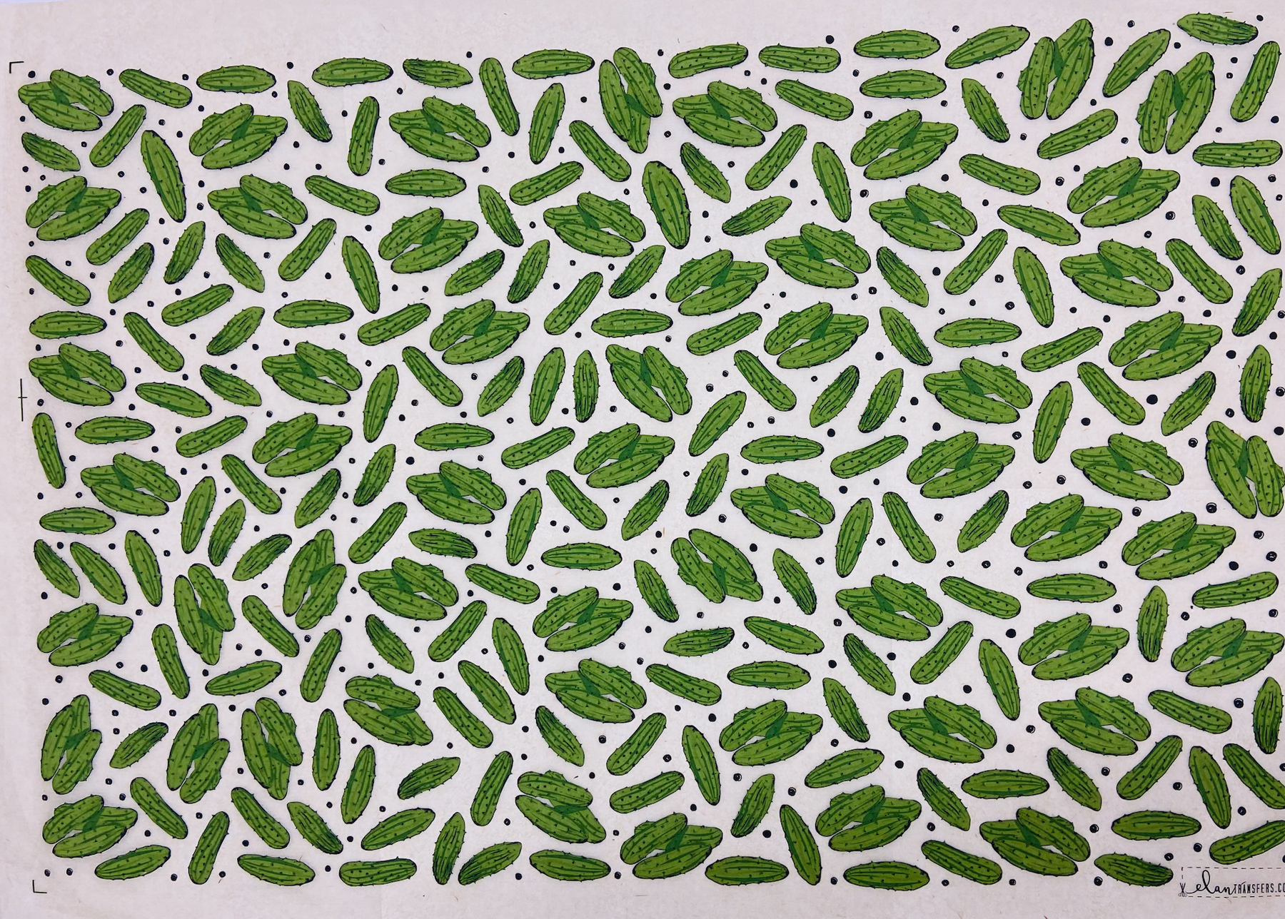 Pickles - Underglaze Transfer Sheet