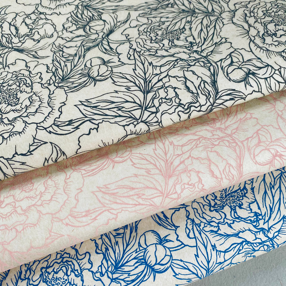 Peonies - Underglaze Transfer Sheet