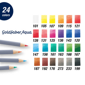 Goldfaber Aqua Watercolor Pencils, Box of 24