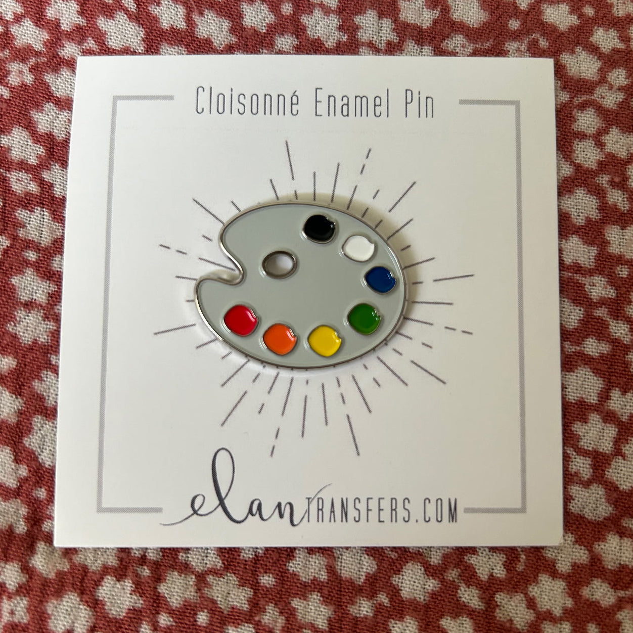 Color Palette Enamel Pin