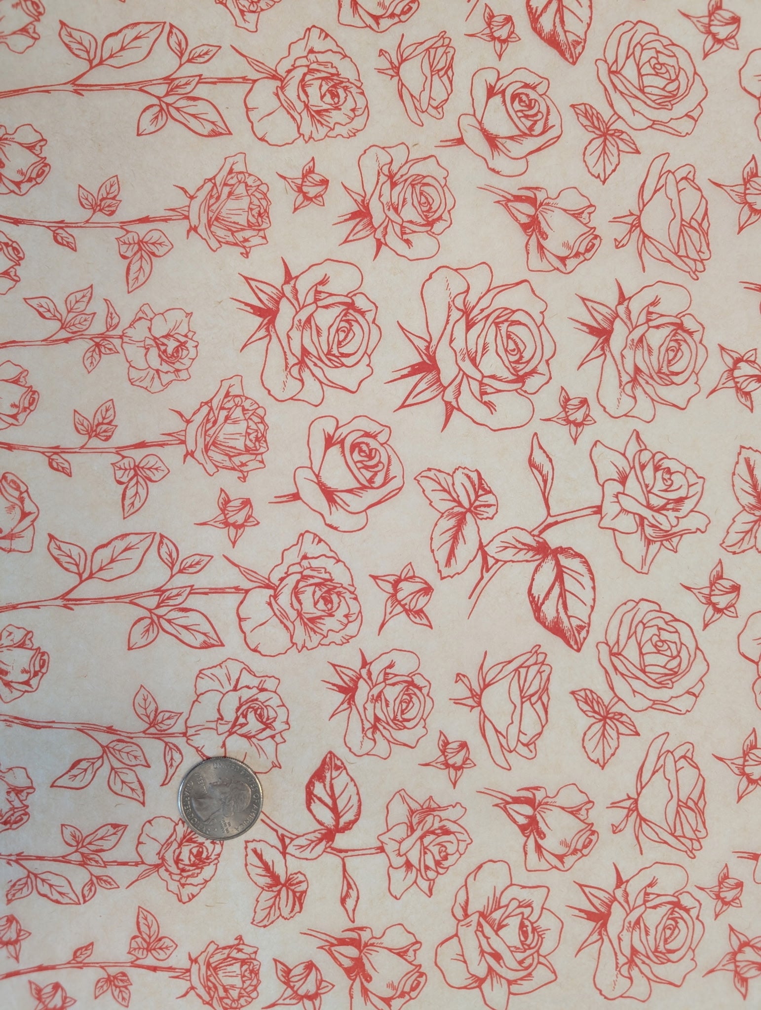 Long Stem Roses - Underglaze Transfer Sheet