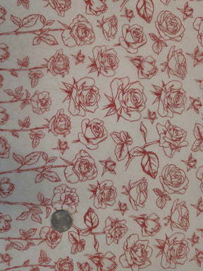 Long Stem Roses - Underglaze Transfer Sheet