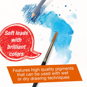 Goldfaber Aqua Watercolor Pencils, Box of 12 Pastel Colors