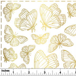 Butterfly - 24K GOLD - Overglaze Decal Sheet
