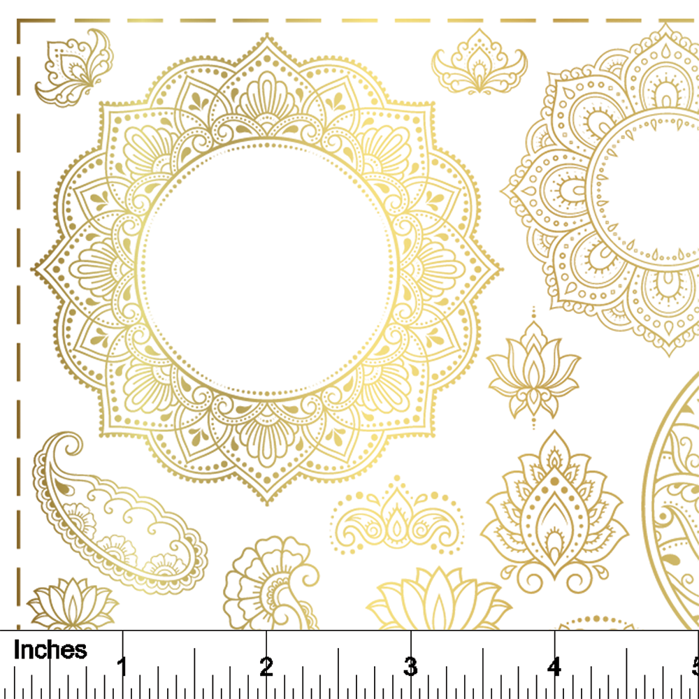 Mehndi - 24K GOLD - Overglaze Decal Sheet