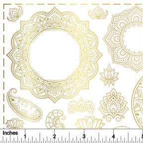 Mehndi - 24K GOLD - Overglaze Decal Sheet