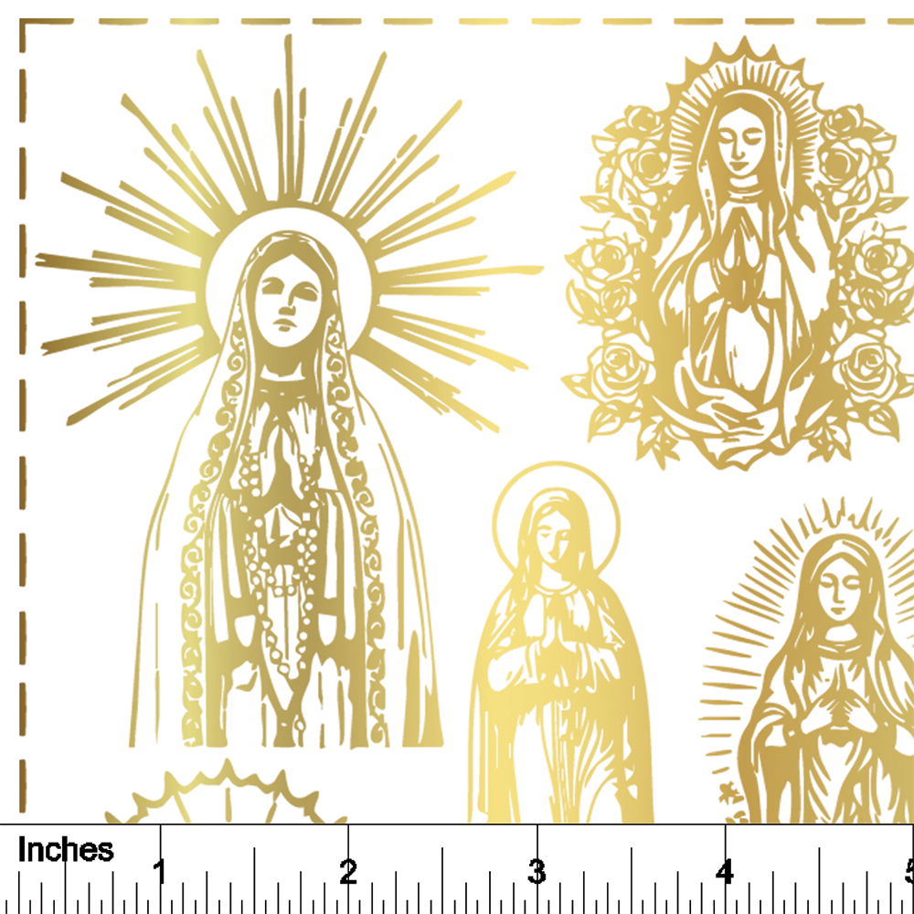 Mary - 24K GOLD - Overglaze Decal Sheet