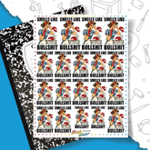 Bullshit - Overglaze Decal Sheet