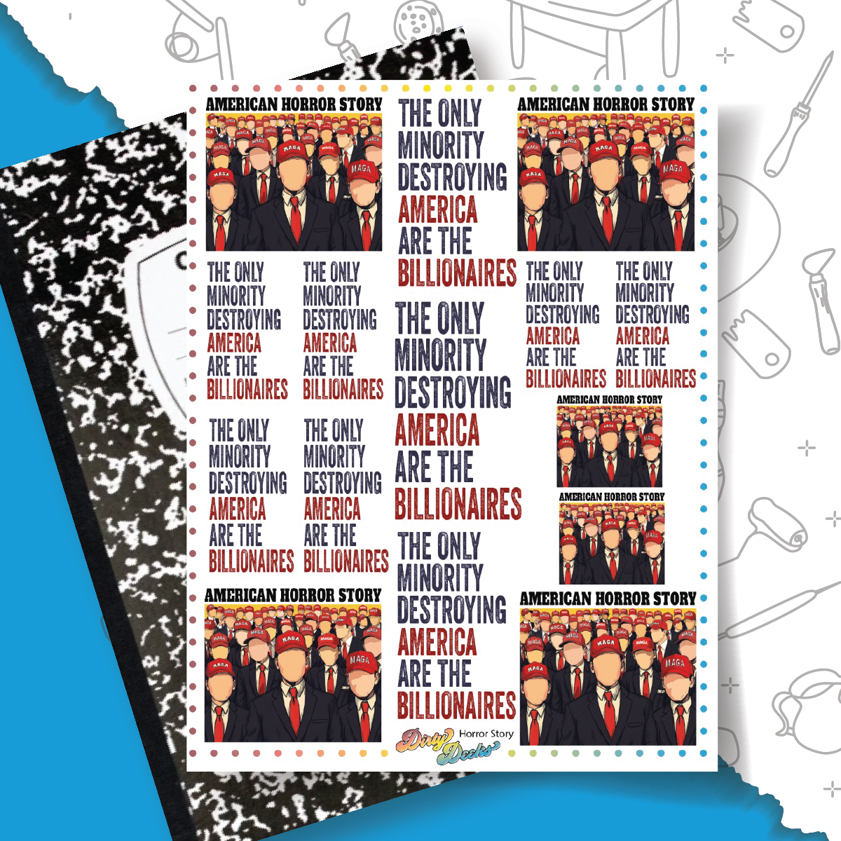 Horror Story - Overglaze Decal Sheet