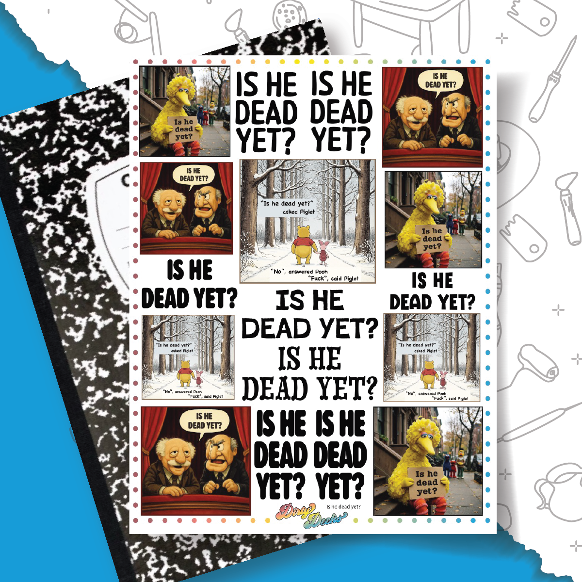 Is He Dead Yet? - Overglaze Decal Sheet