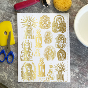 Mary - 24K GOLD - Overglaze Decal Sheet