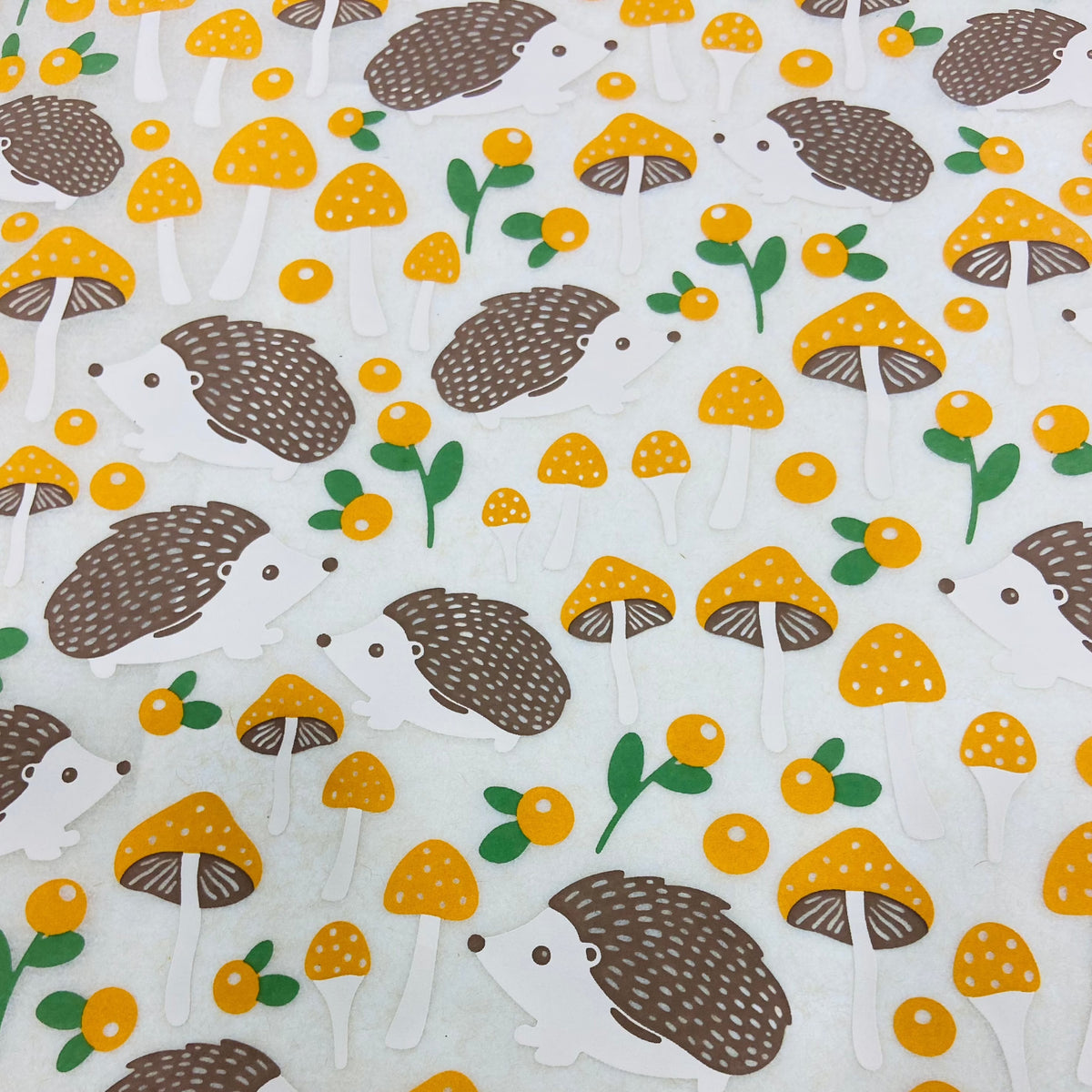 Hedgehogs and Shrooms  - Underglaze Transfer Sheet