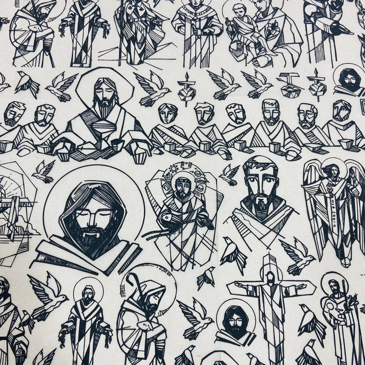 Saints - Underglaze Transfer Sheet