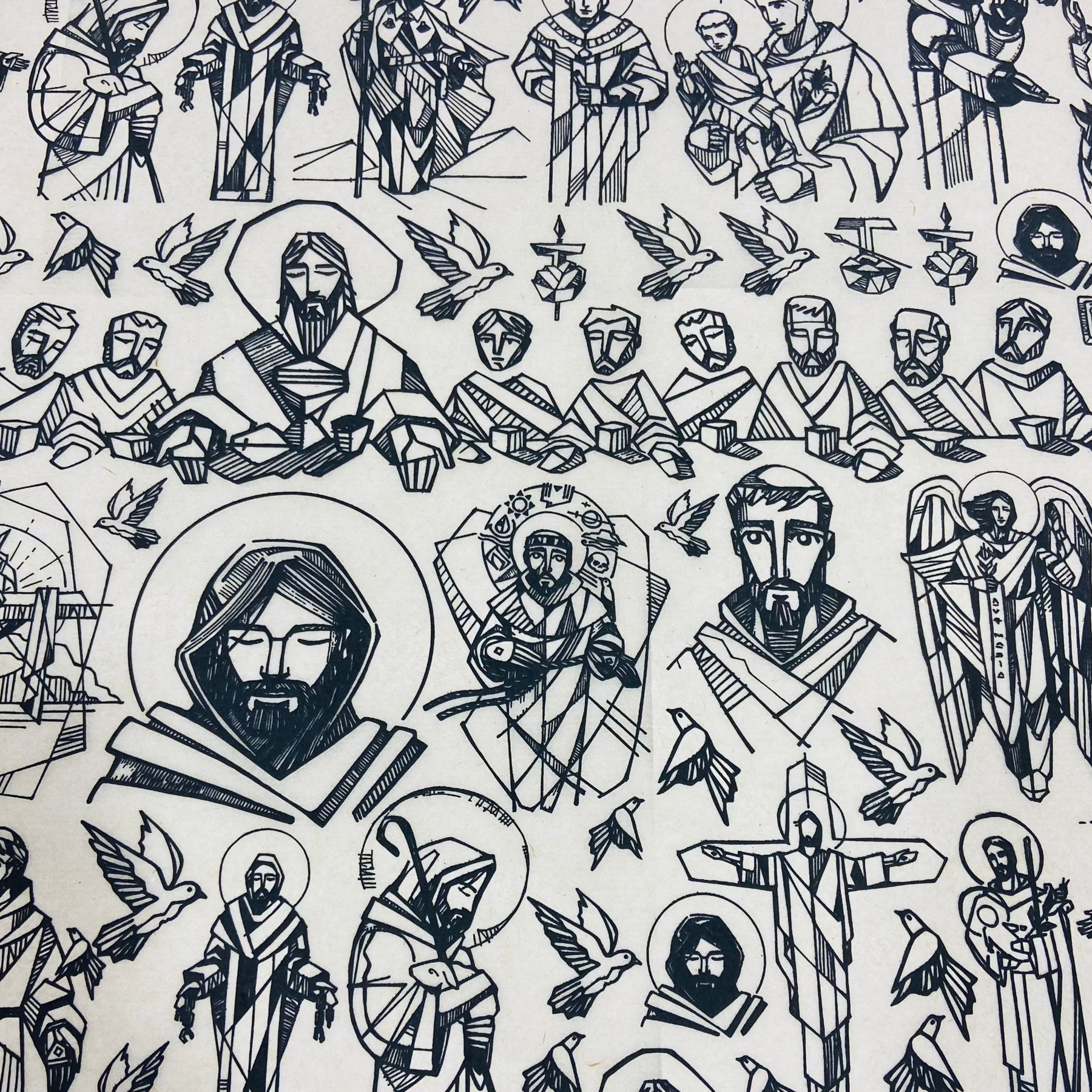 Saints - Underglaze Transfer Sheet