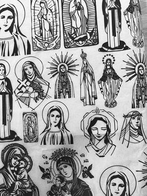 Virgin Mary - Underglaze Transfer Sheet