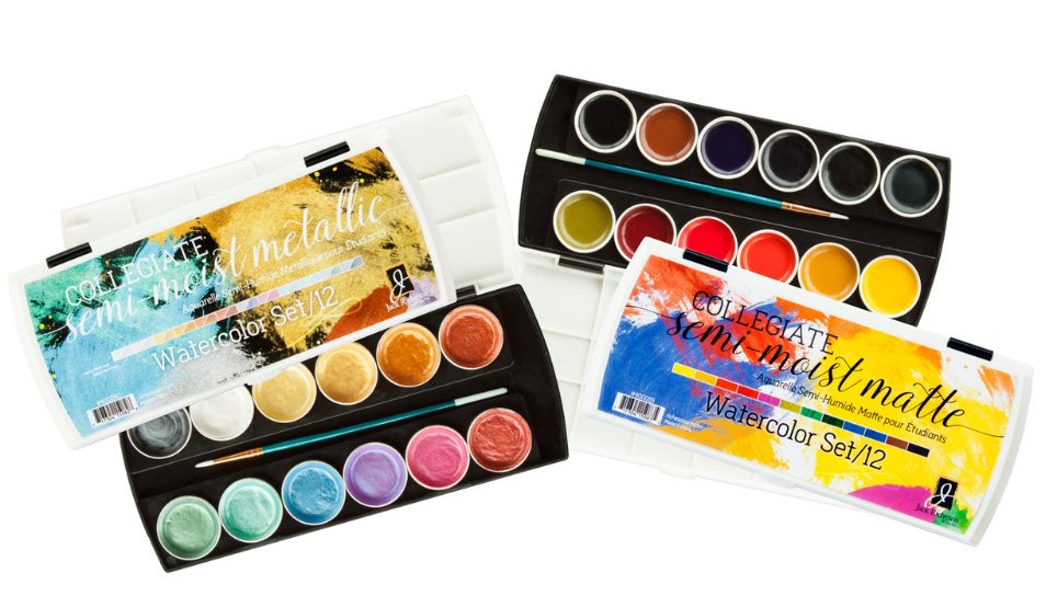 Semi Moist Collegiate Watercolor Set
