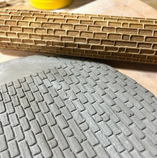 Rolling Pin - Brick Wall