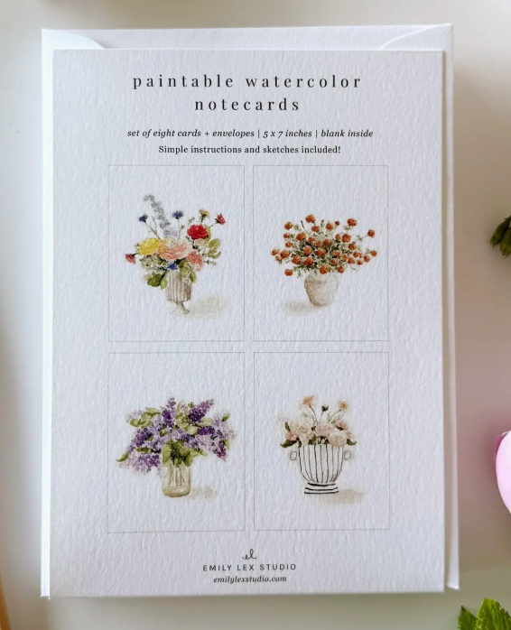 Paintable Cards - Emily Lex