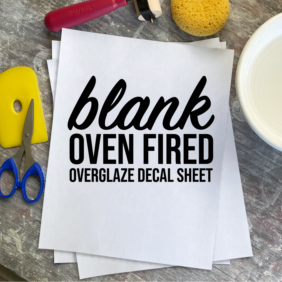 Blank Oven Fired Decal Paper - Make Your Own Decals