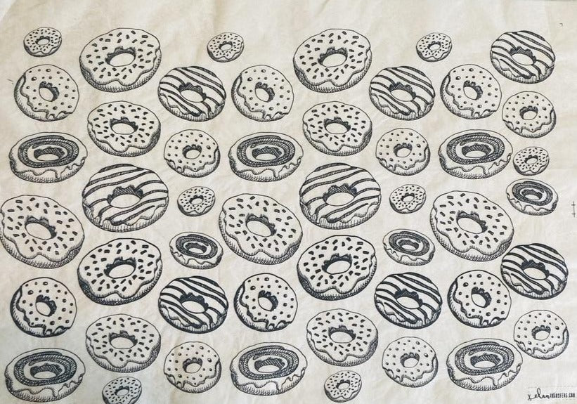 Doughnuts - Underglaze Transfer Sheet