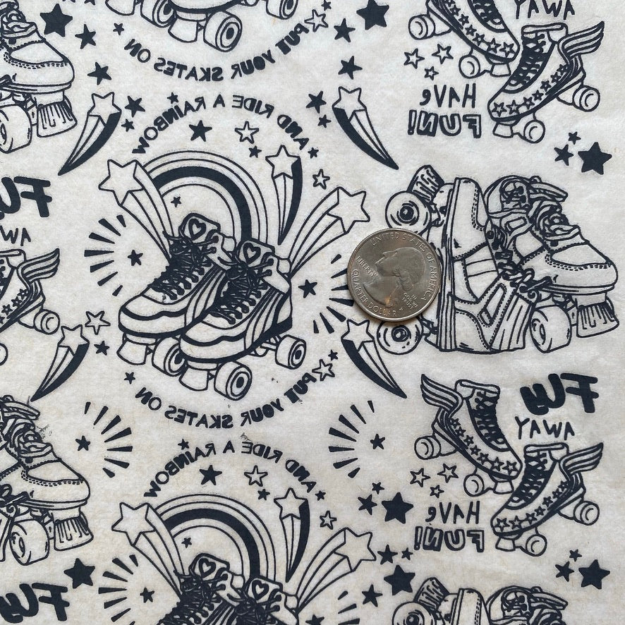 Roller Skates - Underglaze Transfer Sheet