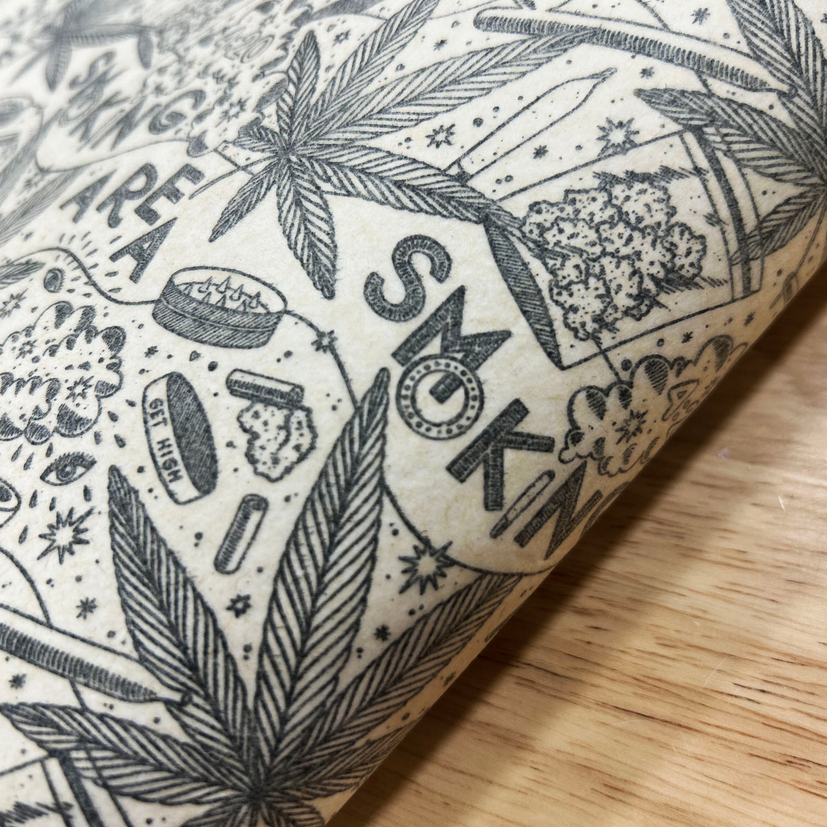 Smoking Section - Underglaze Transfer Sheet