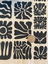 Wood Block Flowers - Underglaze Transfer Sheet