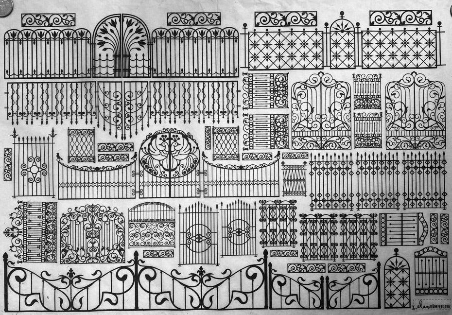 Gates - Underglaze Transfer Sheet