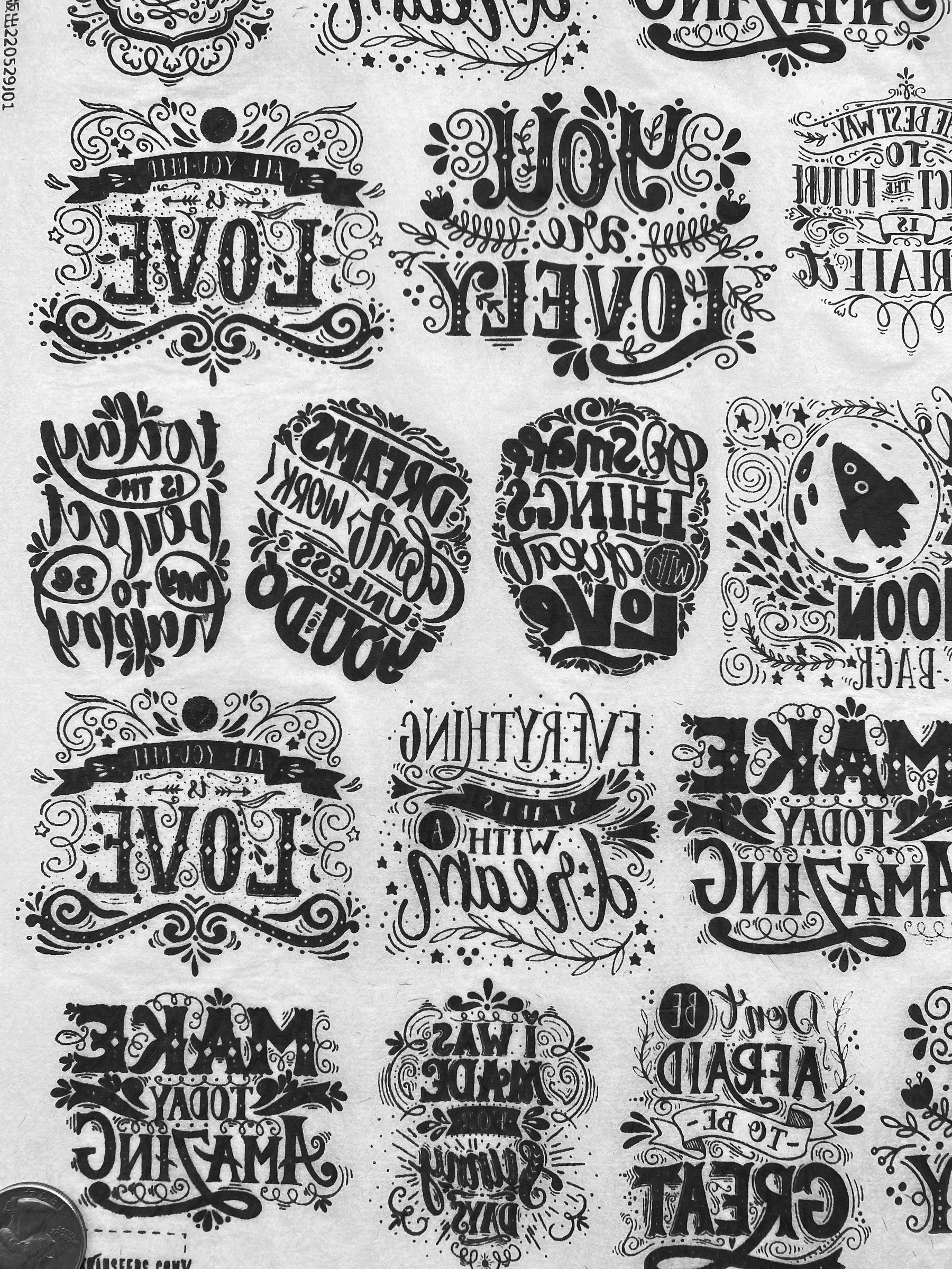 Be The Reason - Underglaze Transfer Sheet