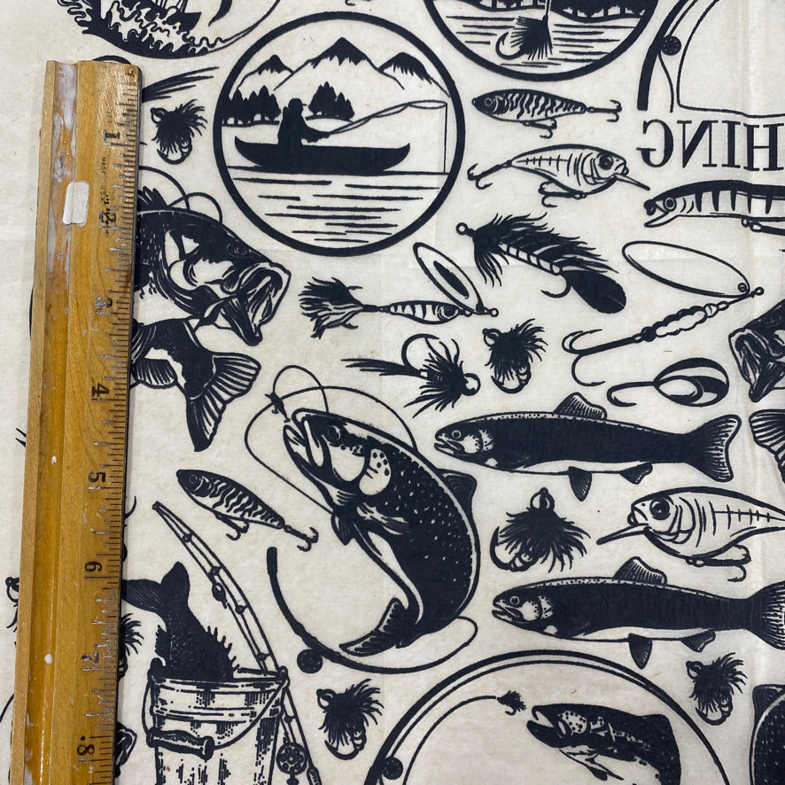 Fly Fishing - Underglaze Transfer Sheet
