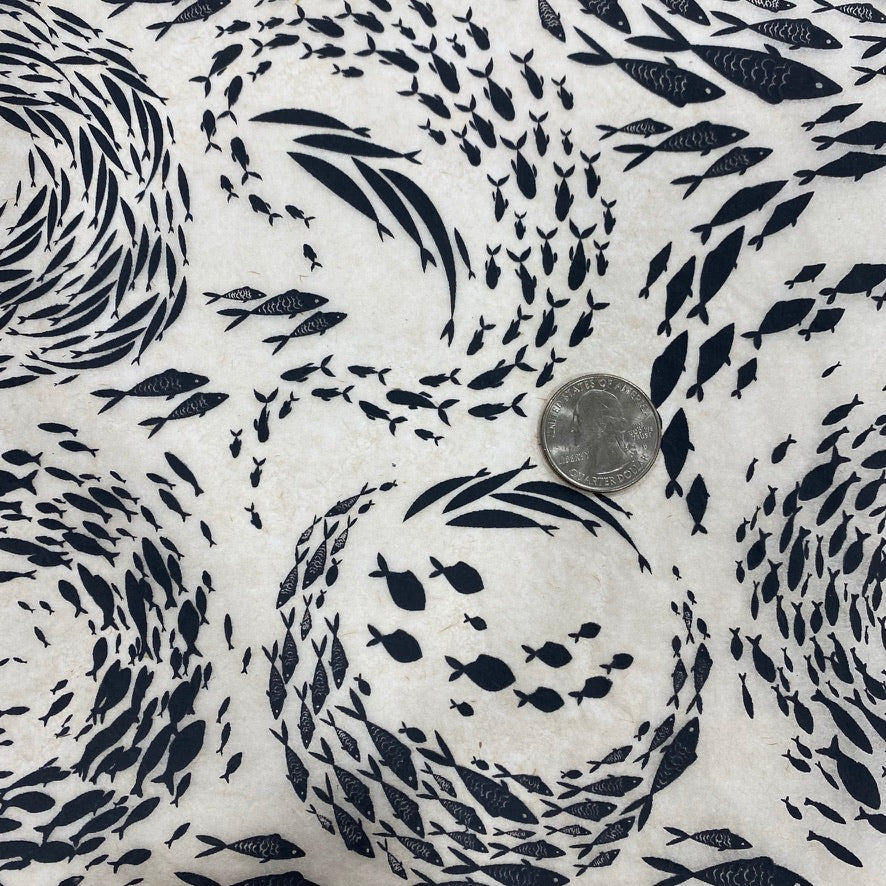 Fish School - Underglaze Transfer Sheet