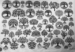 Yggdrasil - Underglaze Transfer Sheet