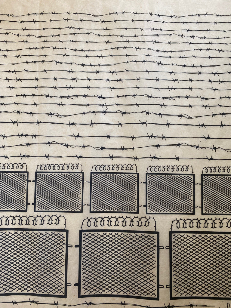 Barbed Wire - Underglaze Transfer Sheet