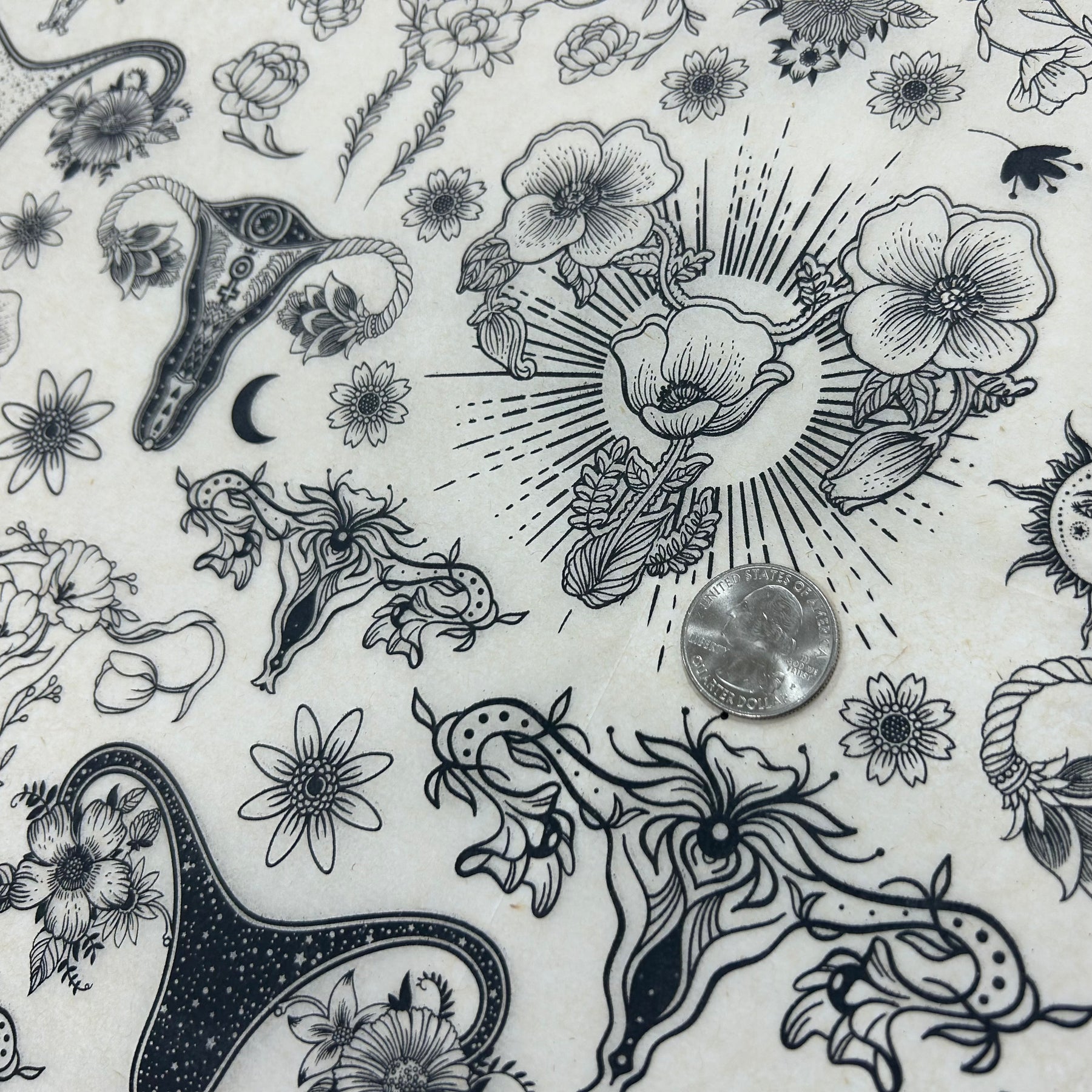 Floral Womb - Underglaze Transfer Sheet