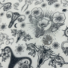 Floral Womb - Underglaze Transfer Sheet