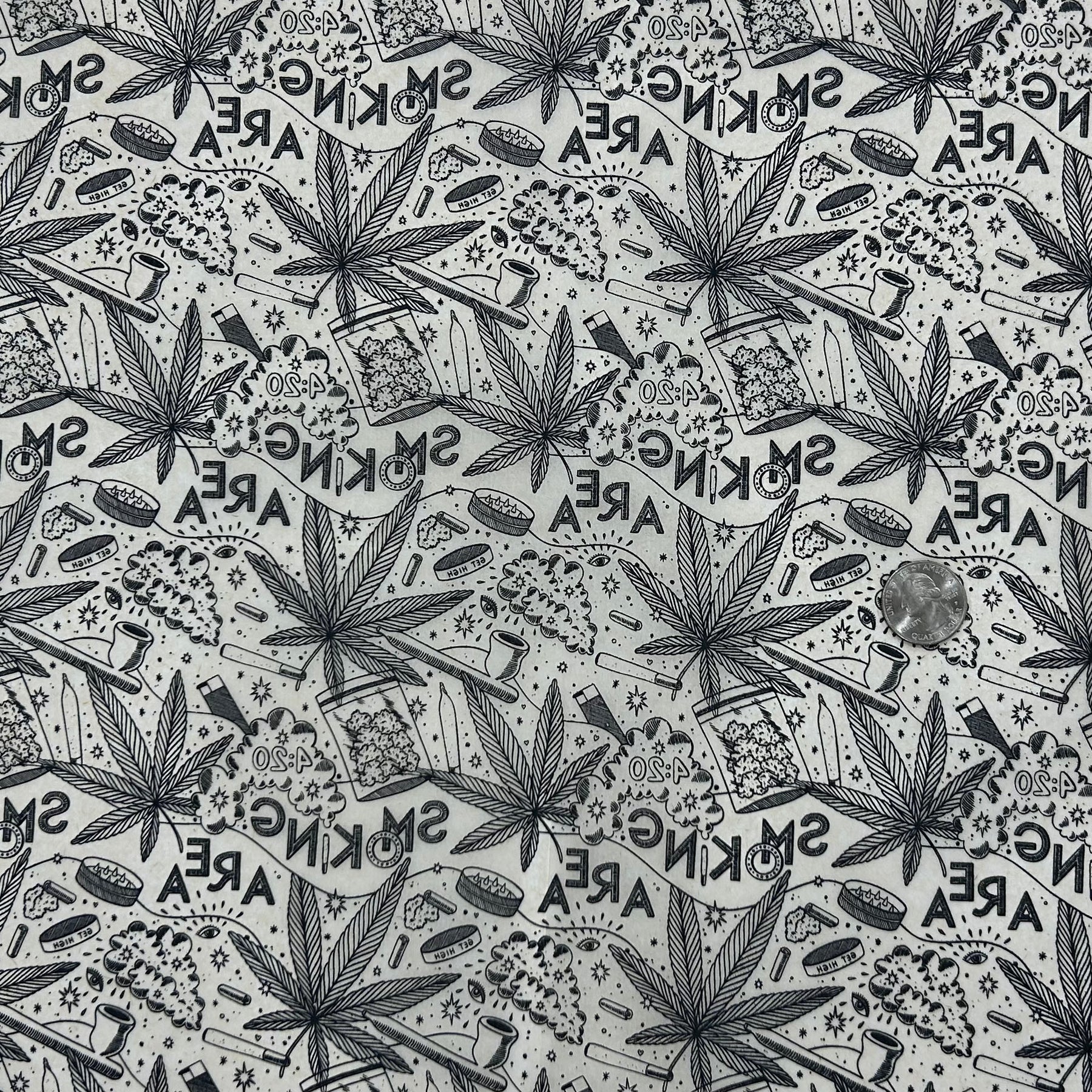 Smoking Section - Underglaze Transfer Sheet