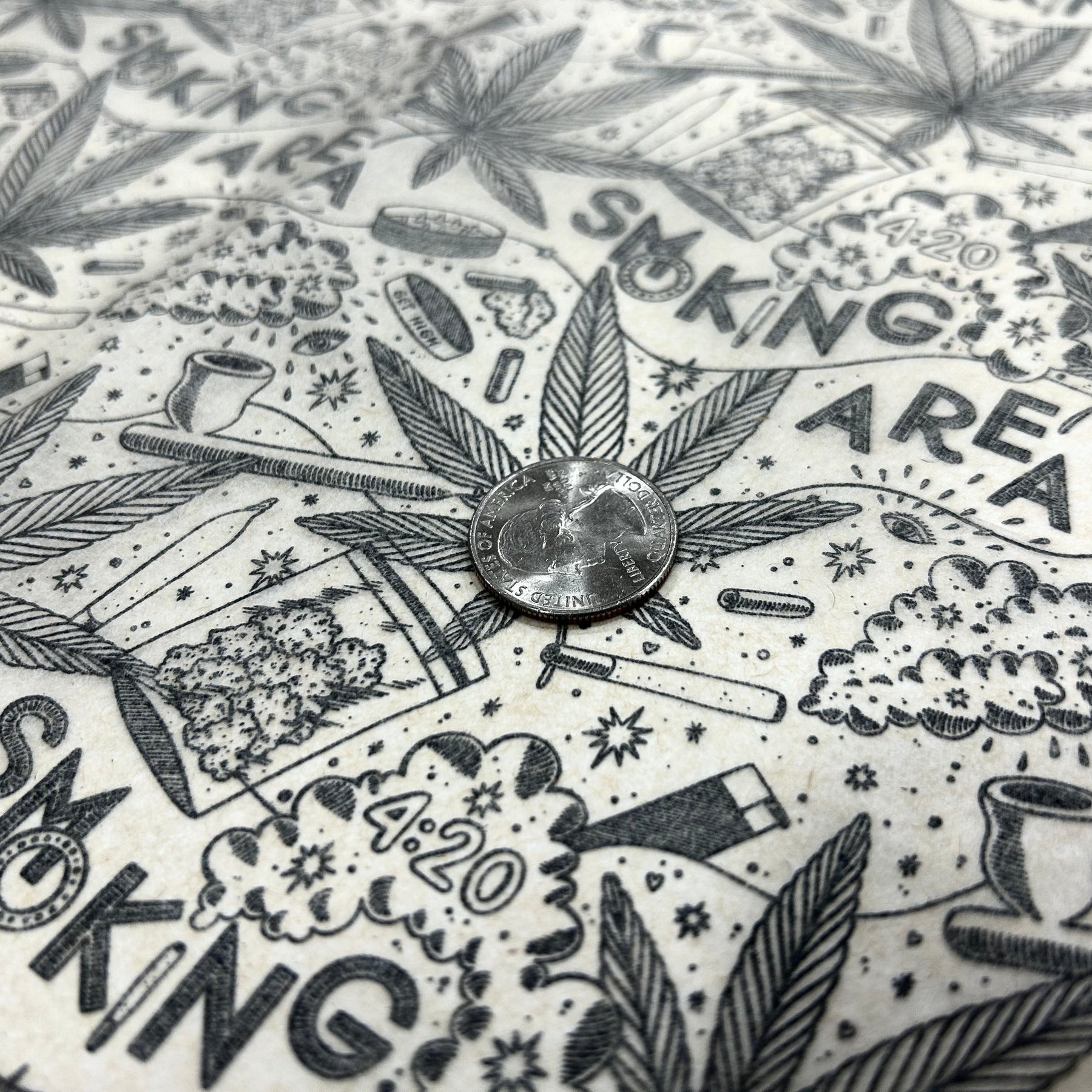 Smoking Section - Underglaze Transfer Sheet