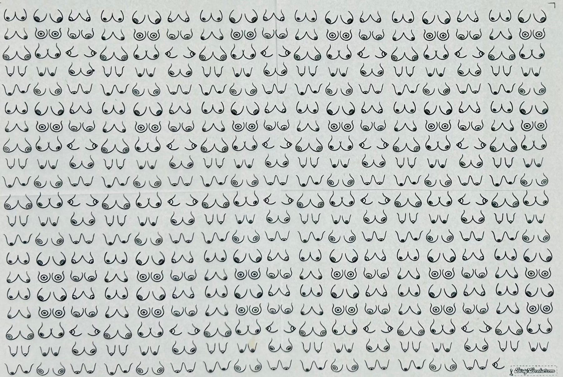 Boobies - Underglaze Transfer Sheet