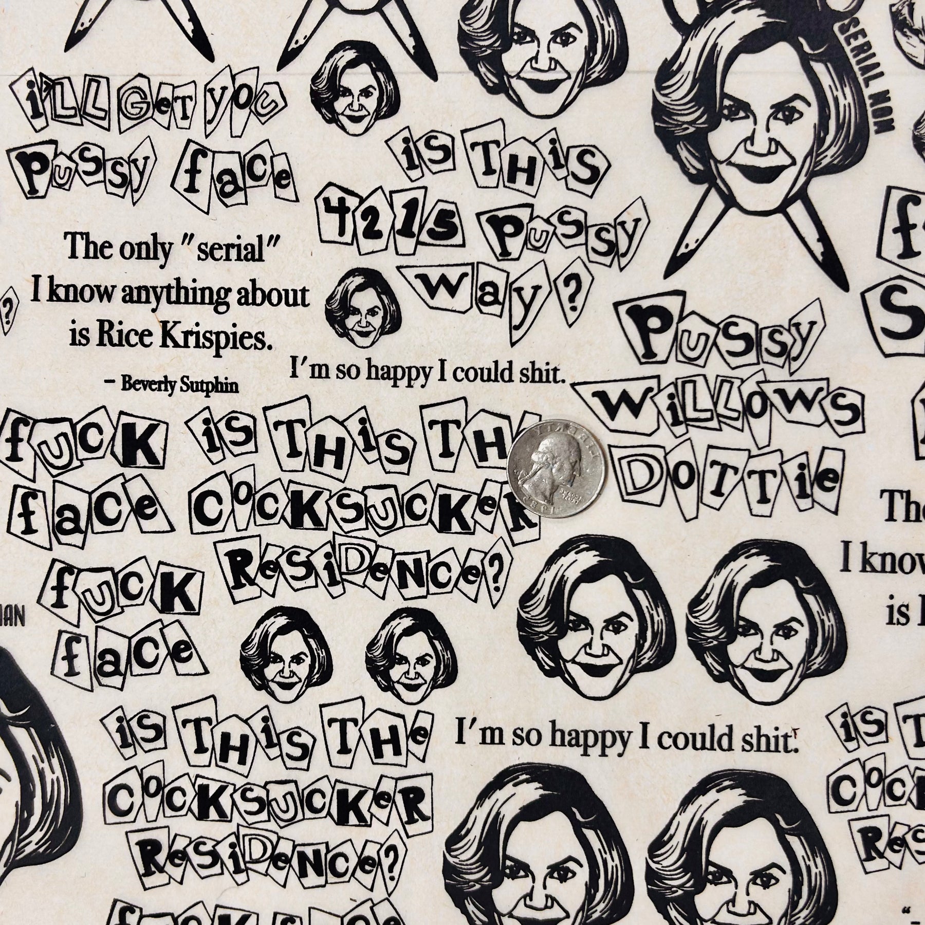 Serial Mom - Underglaze Transfer Sheet