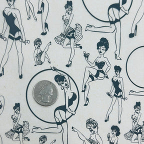 Hula Pin Up - Underglaze Transfer Sheet