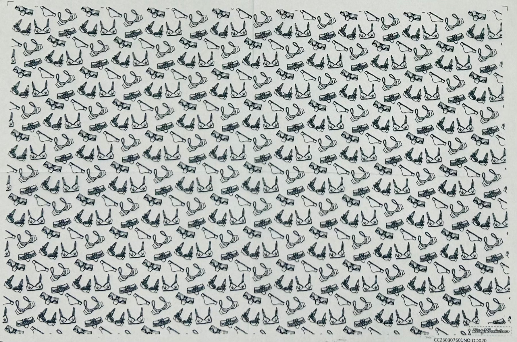 Bras N Panties - Underglaze Transfer Sheet