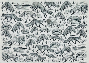 Foxy Loxy - Underglaze Transfer Sheet