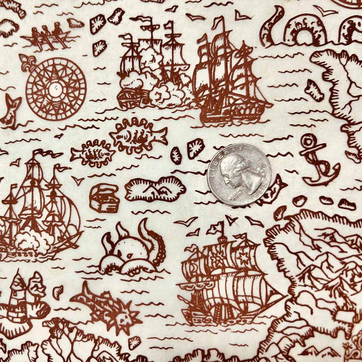Treasure Map - Underglaze Transfer Sheet