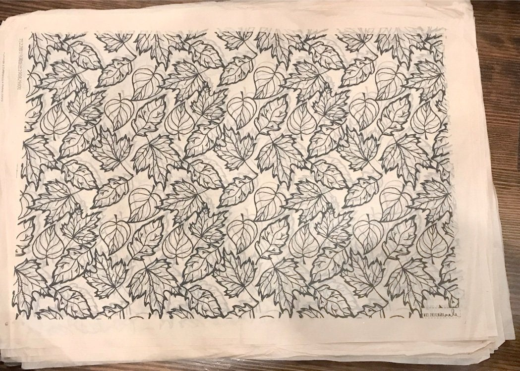 Fall Leaves - Underglaze Transfer Sheet