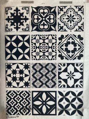 Moroccan Tiles B - Underglaze Transfer Sheet