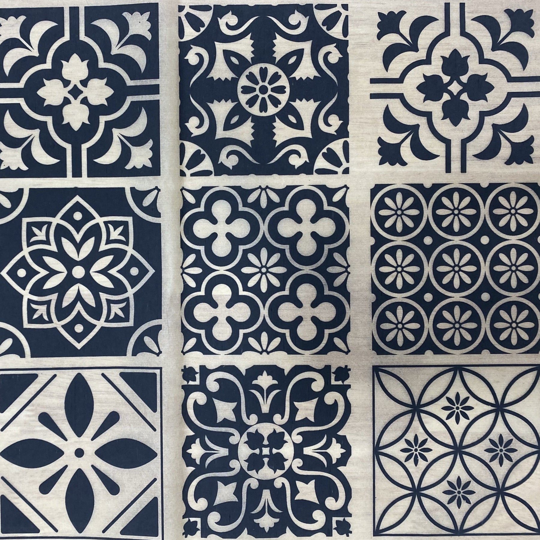 Moroccan Tiles A - Underglaze Transfer Sheet