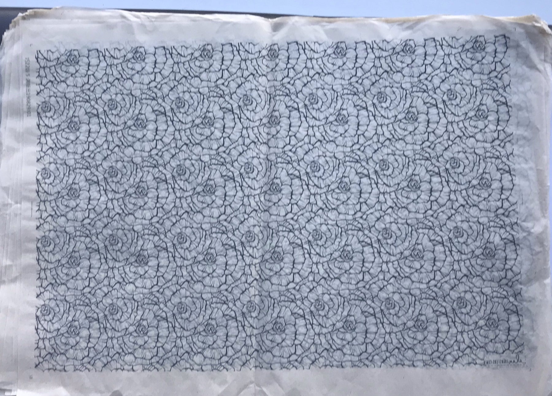 Roses - Underglaze Transfer Sheet